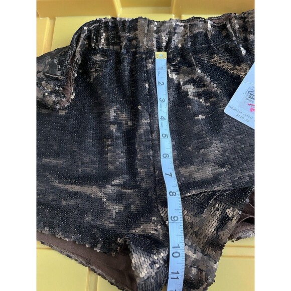 NWT Free People Sequin Shorts Gold Brown Sz Small - Picture 6 of 8